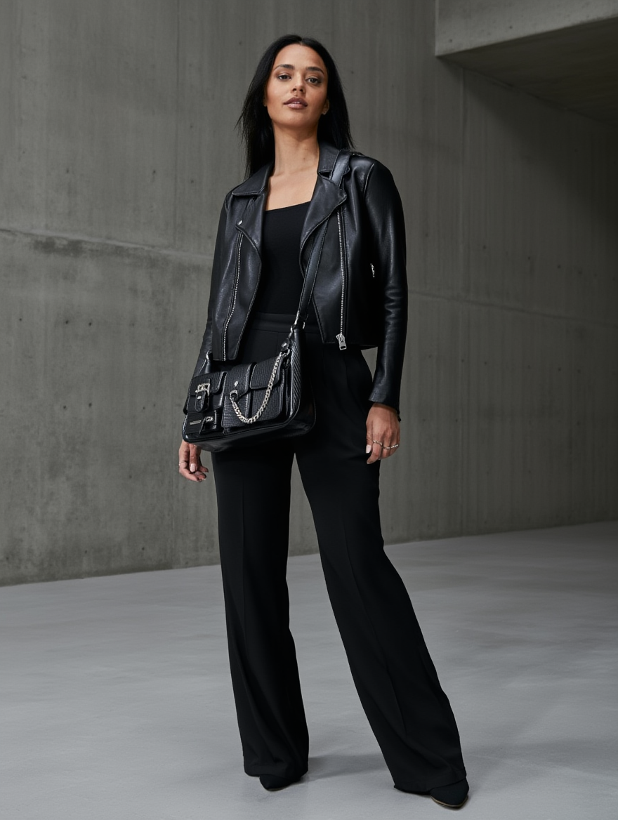 Richme Punk Bolso Mujer Fashion 2025 Trend New Design Chains Crossbody Shoulder Bags Harajuku Y2k PU Individuality Ladies Bags